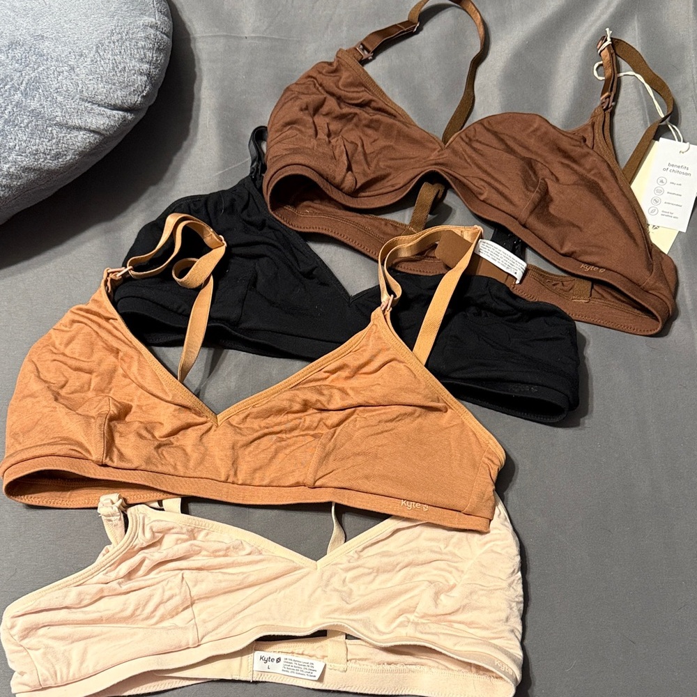Kyte BABY Women's Bra Set - Black, Brown, Tan, Cream